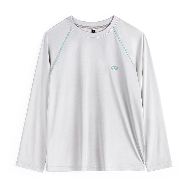 马登美式哈苏线撞色5A抗菌速干宽松长袖T恤内搭上衣打底衫女士春