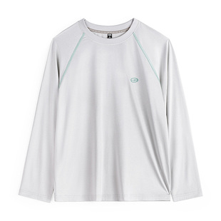马登美式哈苏线撞色5A抗菌速干宽松长袖T恤内搭上衣打底衫女士春