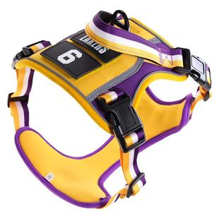 狗狗牵引绳背心式中大型犬胸背拉布拉多柴犬防挣脱背带遛金毛狗绳