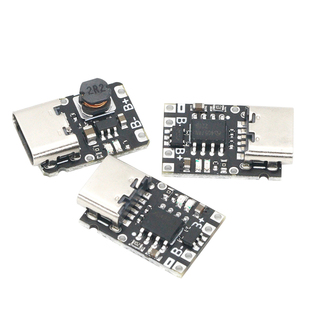 5V充放电一体模块3.7V 4.2V18650锂电池充电升压电源板保护Type-c