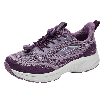 舒悦时尚夜光圆头健步鞋