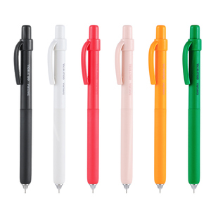 日本SAKURA樱花中性笔灵动速干顺滑按动黑笔双珠笔头小 学生刷题考试专高颜值笔黑色水笔用签字办公书写文具