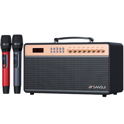 山水重低音声卡户外/家用6喇叭