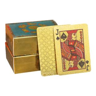 黄金色迷你扑克牌pvc塑料掌心童趣加厚旅行可爱创意高颜值扑克牌
