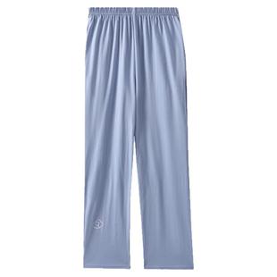 100%纯棉睡裤新疆棉男士春夏休闲长裤青年男款舒适大码家居裤单裤