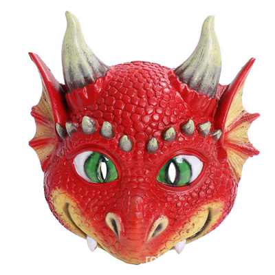 化妆舞会儿童面具卡通可爱恐龙