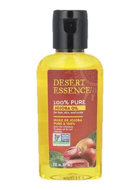 Desert Essence沙漠精华全荷荷巴油适用于头发肌肤头皮无化学添加