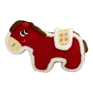 可爱小马抱枕马生肖玩偶沙发靠垫床头靠枕办公室汽车腰靠新年礼物