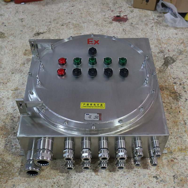 按钮箱IIC不锈钢按钮防爆配电箱304操作箱电柜仪器箱IP65防护