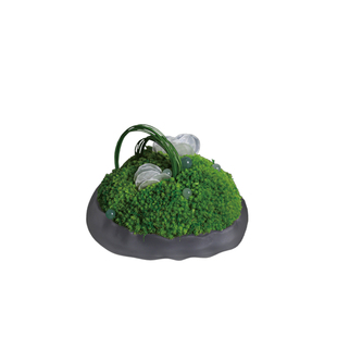 天青苔绿 现代新中式永生苔藓小摆件 样板间茶室茶桌边几桌面软装