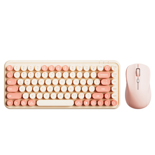 BOW无线键盘鼠标套装男生女生静音办公USB充电小巧便携笔记本电脑