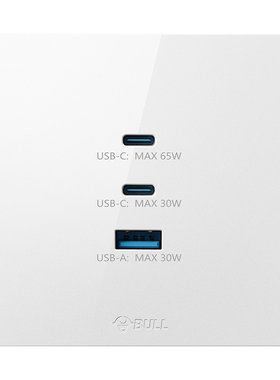 BULL/公牛氮化镓插座面板65W
