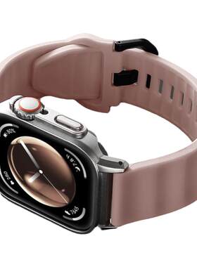 适用华为watch fit3表带新款ultra改装壳套件FIT4/4pro波浪反扣硅胶腕带运动智能手环秒变ULTRA高级男女款