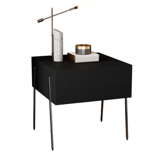 意式极简床头柜现代轻奢卧室高端床边柜网红设计师悬浮储物收纳柜