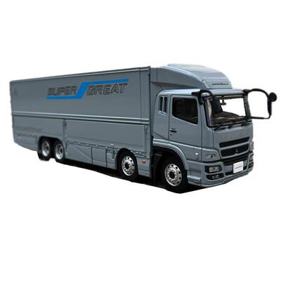 1:43三菱原厂车模 FUSO SUPERGREAT货柜车模型厢式卡车静态车摆件