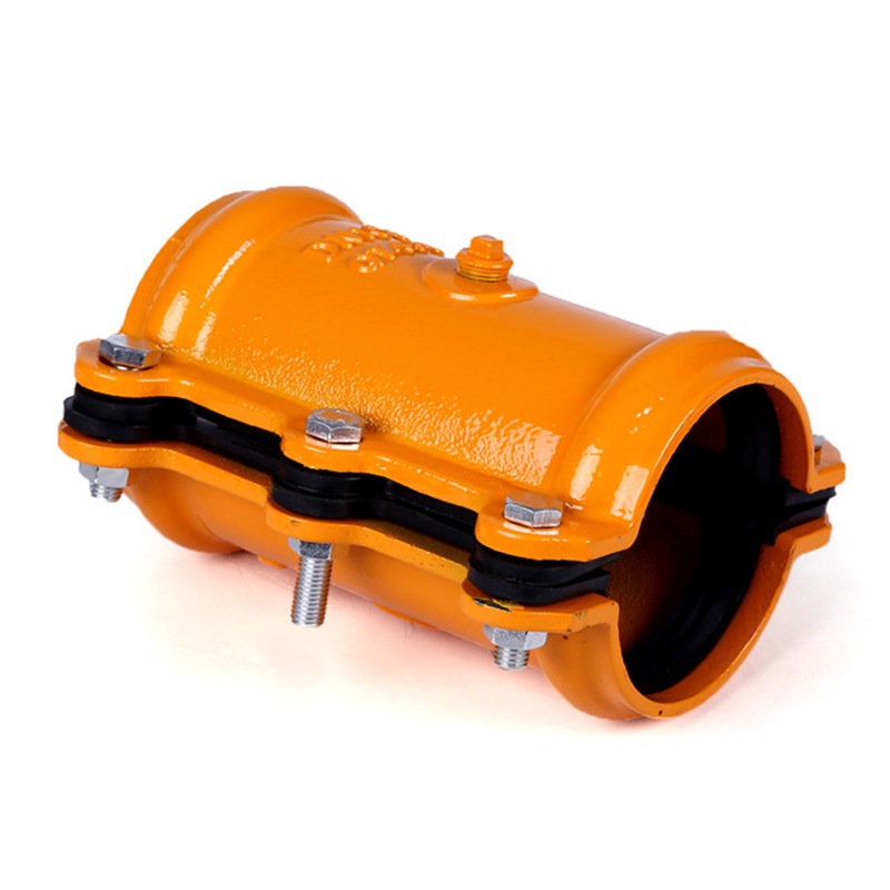 球墨铸铁哈夫节新型管道抢修接堵漏器 直管清扫口三通分管接