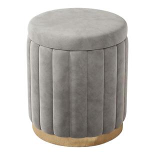 轻奢梳妆凳卧室现代简约女生梳妆台凳子网红圆凳椅子化妆高级收纳