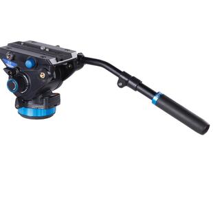 百诺S8专业摄像机液压云台单反相机录像稳定器视频录像摄像阻尼云台体育打鸟摄影通用三脚架滑轨轨道摇臂云台