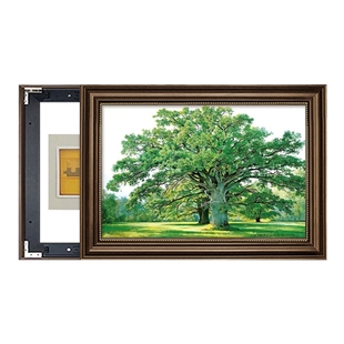 美式电表箱装饰画森林大树壁画可推拉遮挡开关弱电源箱电闸盒挂画