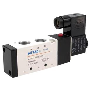 AirTAC亚德客气动电磁阀两位五通气缸换向阀4V310-10/08 4V410-15