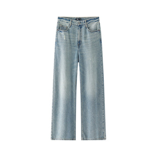 王安宇同款森柔|商场同款森马牛仔裤男春季宽松直筒裤子2026新款