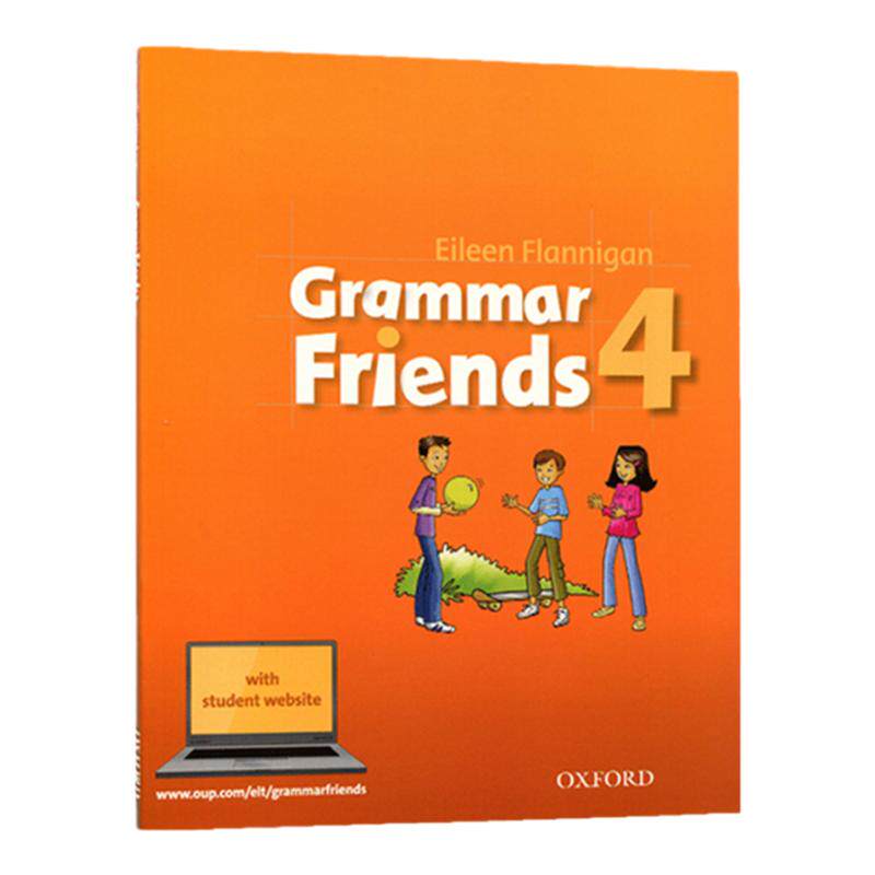 牛津小学英语语法书 英文原版 Oxford Grammar Friends 4 和语法做朋友 涵盖剑桥少儿英语考试语法寒暑假短期课程教材 含学生软件