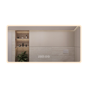 Yishare 卫生间led智能浴室镜子挂墙带灯洗手间卫浴镜无框厕所镜