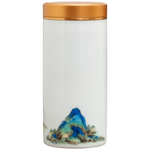 陶瓷便携小号茶叶罐密封罐高档精品迷你随身旅行定制茶罐茶叶礼盒