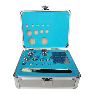 欧牛F1级不锈钢套装砝码1mg-100g200g铝盒装校正电子天平标准砝码