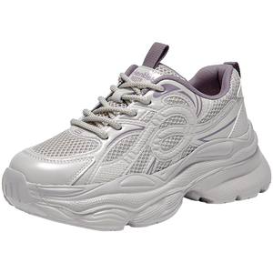 大东女鞋2026春季新款厚底增高软底耐磨老爹鞋时尚百搭运动休闲鞋