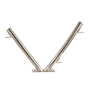 热镀锌V型支架刀片刺绳支架围墙防盗刺丝滚笼筒支架刺铁丝防爬柱