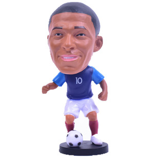 足球汽车摆件创意车载明星手办模型中控台车内装饰用品男梅西C罗