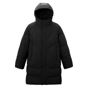 90白鸭绒长款羽绒服男冬季加厚保暖防风棉服大衣宽松大码连帽外套
