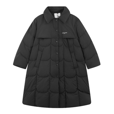 ei童装女童过膝长款羽绒服