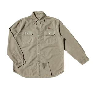 国棉壹厂山鸡绣花衬衫户外山系工装衬衫男女复古做旧水洗衬衫外套