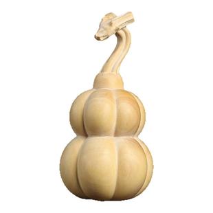 天然黄杨木南瓜龙头葫芦随身把玩小摆件送礼福禄文玩摆件手把件