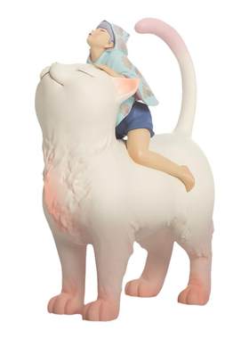白夜童话猫咪摆件艺术品
