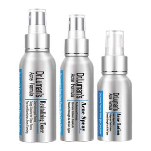 卢曼博士祛痘精华液祛闭口粉刺疏通毛孔淡化痘印水乳护肤套装