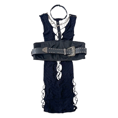 Y2K千禧辣妹挂脖网面抹胸