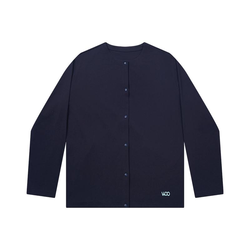 呦卧长袖情侣开衫纯棉外穿家居服
