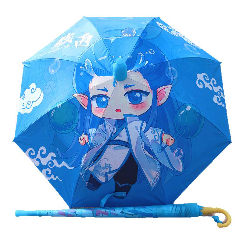 哪吒敖丙儿童雨伞长柄黑胶晴雨两用高颜值幼儿园小学宝宝专用雨伞