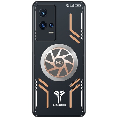 iqoo8紫铜硅胶散热手机壳