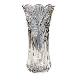 特摆件花瓶客厅透明大口径高50cm大号摆件插花落地水培富贵竹玻璃