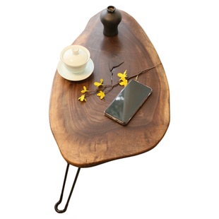 北美黑胡桃木干泡台茶盘茶托盘实木家用寿司盘水果盘阳台桌