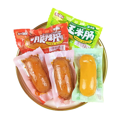 盐津铺子脆皮肠即食火腿肠鸡肉肠