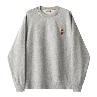英国小狐狸绣圆领卫衣