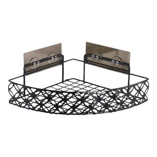 浴室卫生间置物架免打孔厕所洗手间沥水篮墙上三角牙刷转角壁挂式