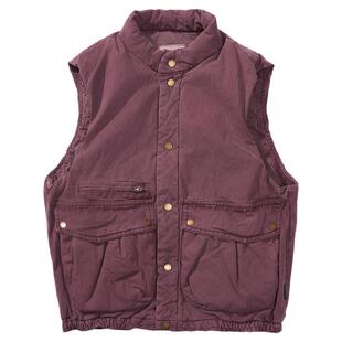 瞬时山野Monterest户外复古洗水做旧轻便休闲工装棉服马甲保暖男