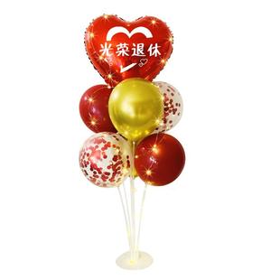 退伍欢迎回家仪式布置气球光荣退休横幅军人装饰场景氛围迎接拉旗