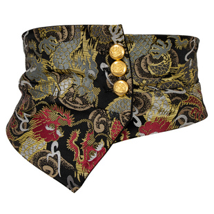 国风新中式腰封配裙子大衣腰带女新款云锦装饰束腰连衣裙配饰加宽